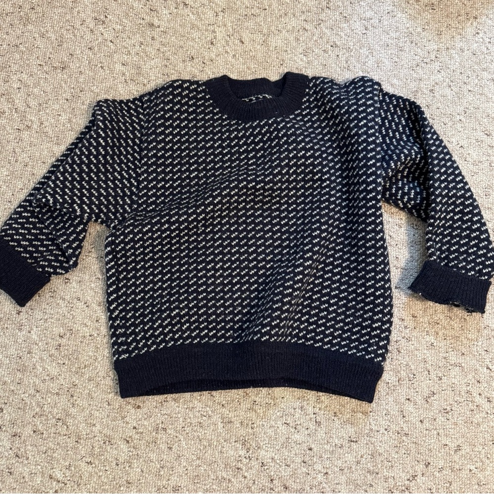 Vintage LL Bean Wool Fisherman Sweater